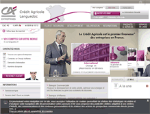 Tablet Screenshot of entreprises.ca-languedoc.fr